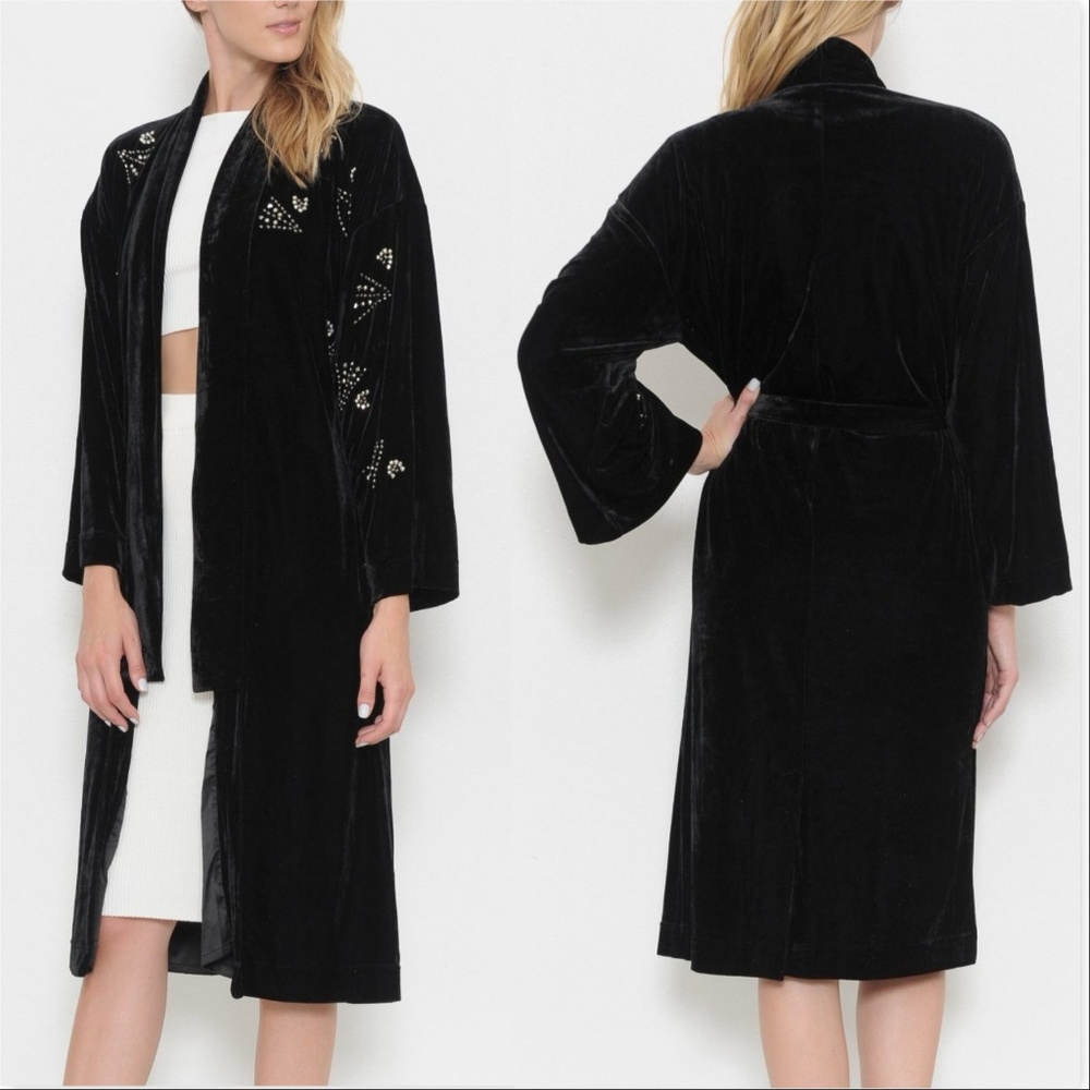 Duster Jacket MONROE Soft & lux Velvet Robe Duster - Picture 2 of 3